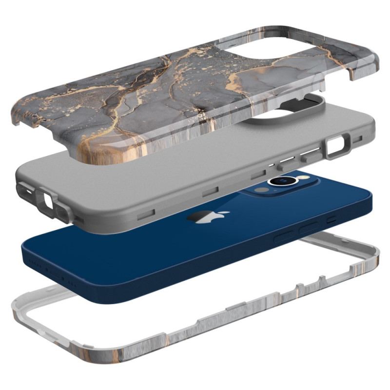 Capa Para iPhone 14 Pro Max Mármore Luxuoso