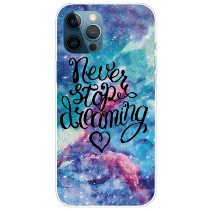 Capa Para iPhone 14 Pro Max Nunca Pare De Sonhar