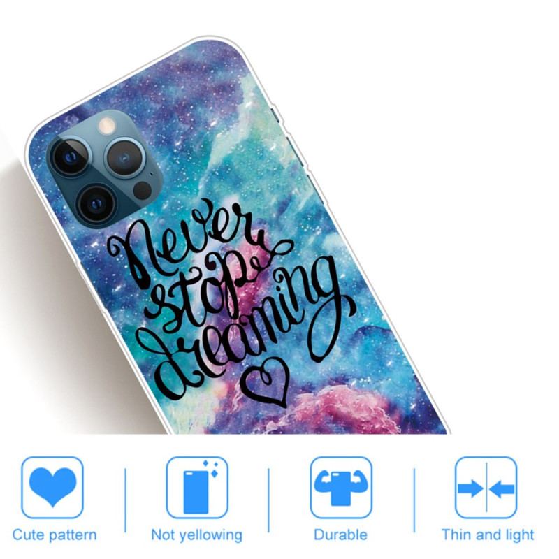 Capa Para iPhone 14 Pro Max Nunca Pare De Sonhar