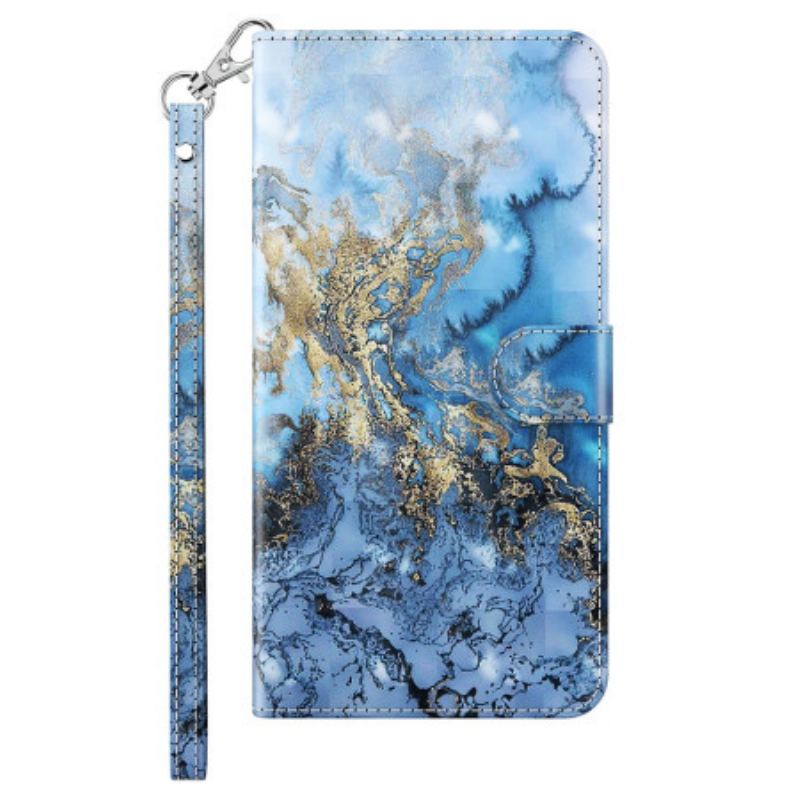 Capa Folio Para iPhone 15 Pro De Cordão Design 3d Com Alça