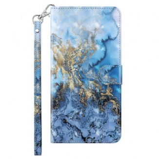 Capa Folio Para iPhone 15 Pro De Cordão Design 3d Com Alça