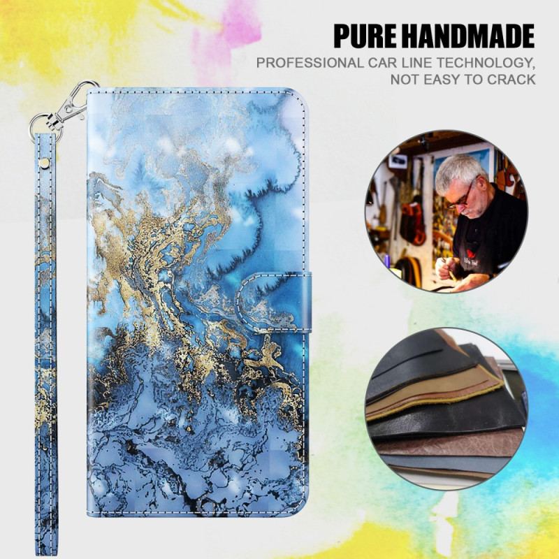 Capa Folio Para iPhone 15 Pro De Cordão Design 3d Com Alça