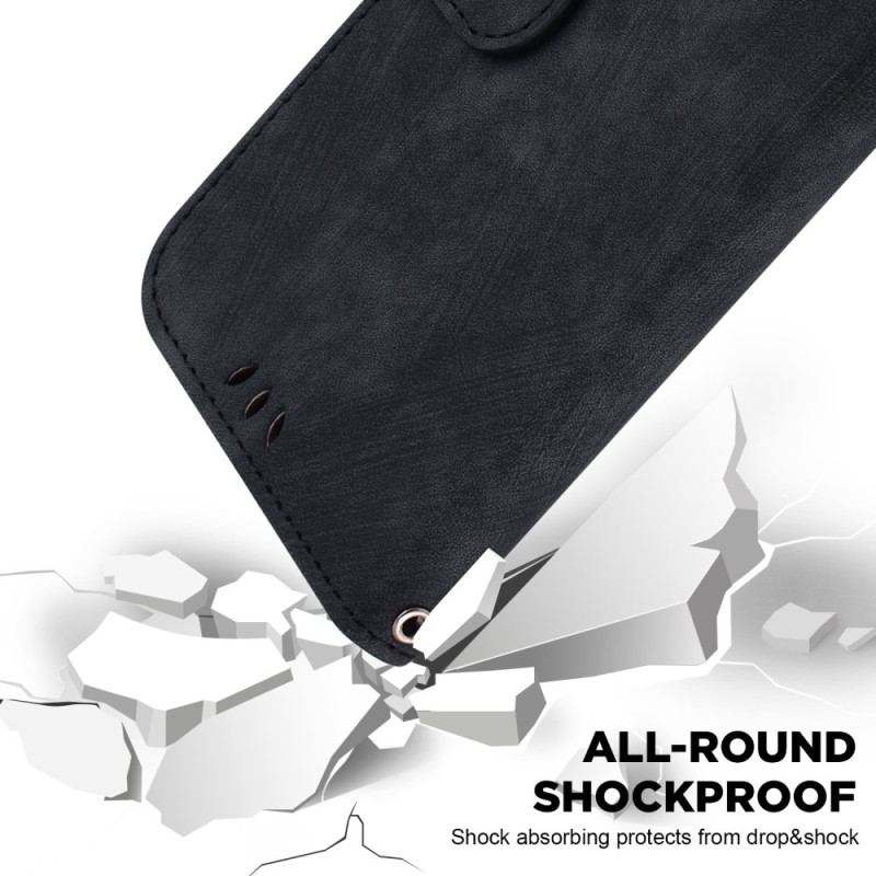 Capa Folio Para iPhone 15 Pro Tigre Fofo