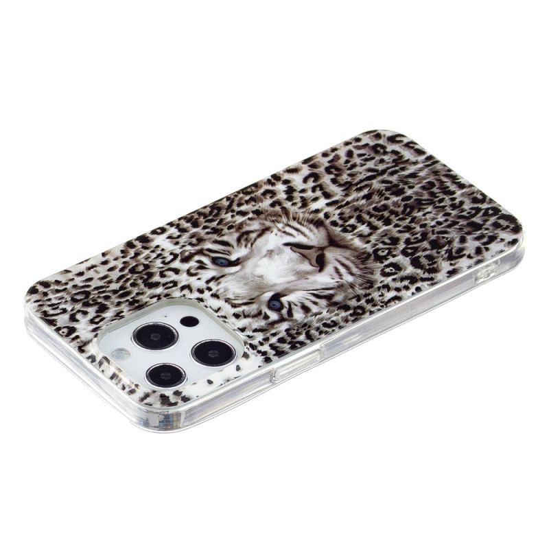 Capa Para iPhone 15 Pro Leopardo Fluorescente