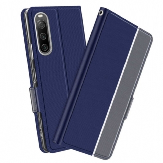 Capa De Celular Para Sony Xperia 10 IV Flip Bicolor Baiyu