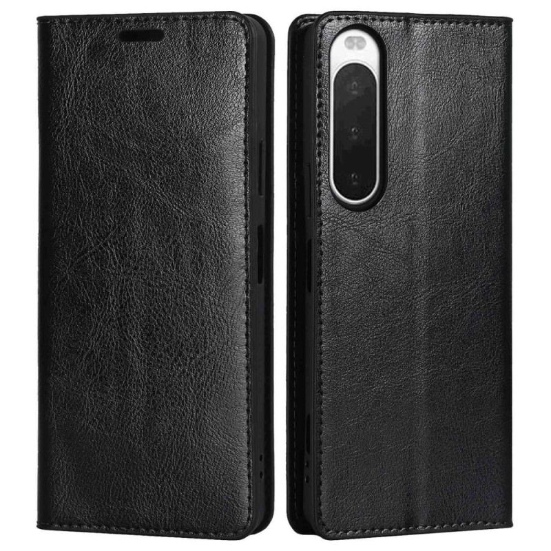 Capa De Celular Para Sony Xperia 10 IV Flip Couro Legitimo