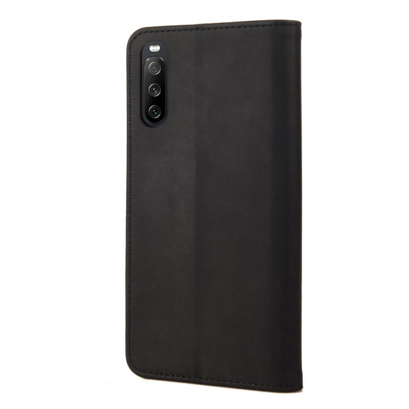Capa De Celular Para Sony Xperia 10 IV Flip Dois Tons