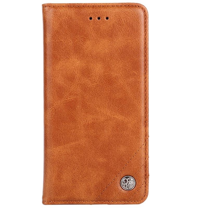 Capa De Celular Para Sony Xperia 10 IV Flip Rebite Decorativo De Couro Falso