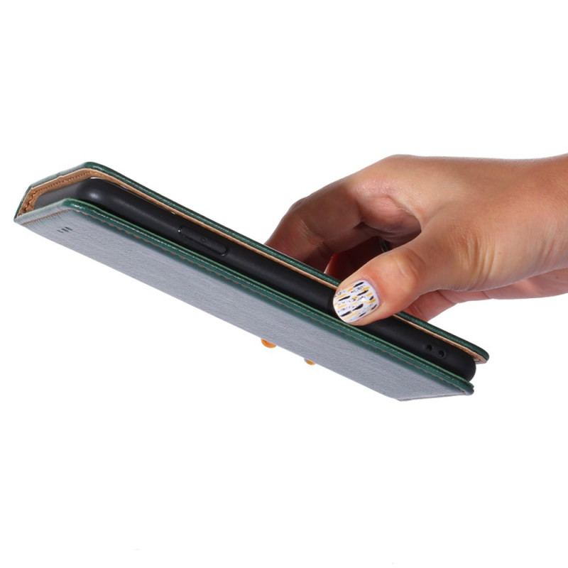 Capa De Couro Para Sony Xperia 10 IV Design Vintage