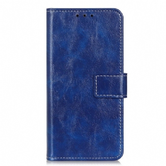 Capa Flip Para Sony Xperia 10 IV Envernizado Com Costuras
