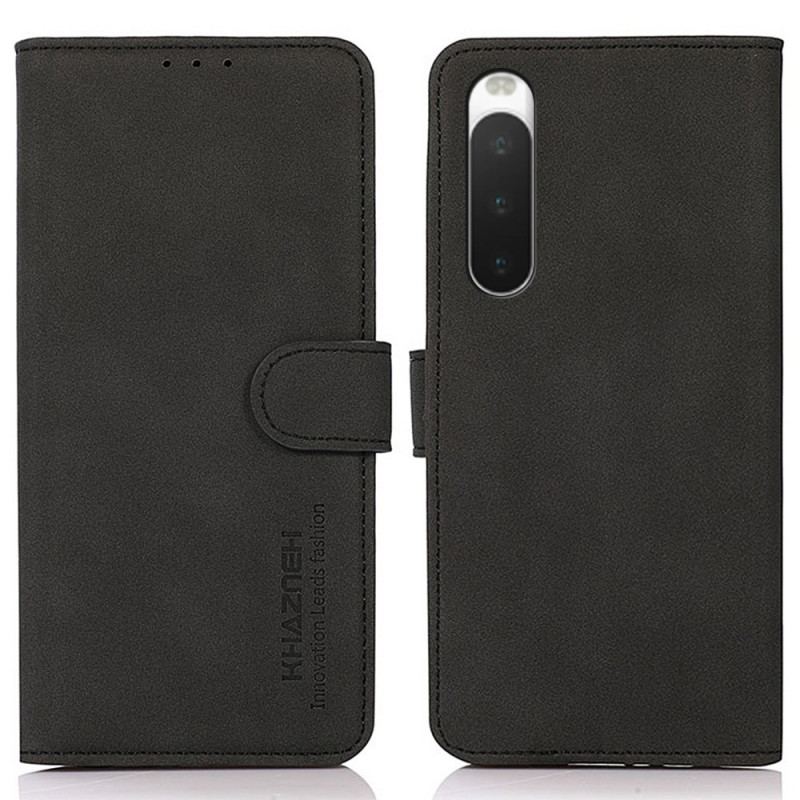 Capa Flip Para Sony Xperia 10 IV Khazneh Estilo Clássico
