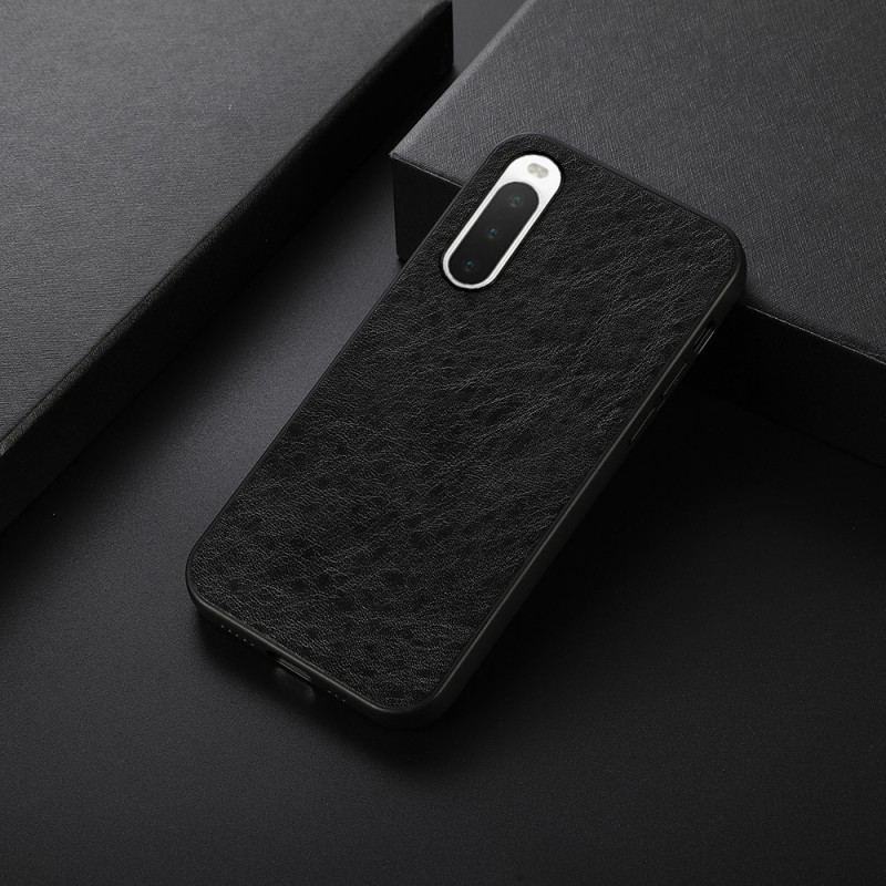 Capa Para Sony Xperia 10 IV Efeito Couro