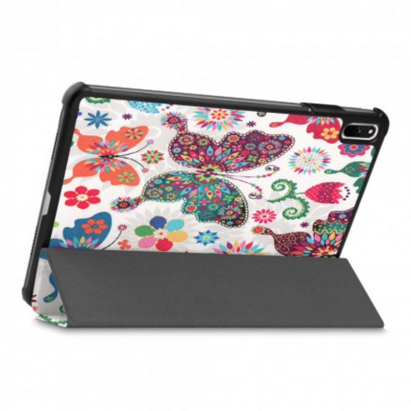 Capa De Celular Para Huawei MatePad 11 (2021) Borboletas E Flores Retrô