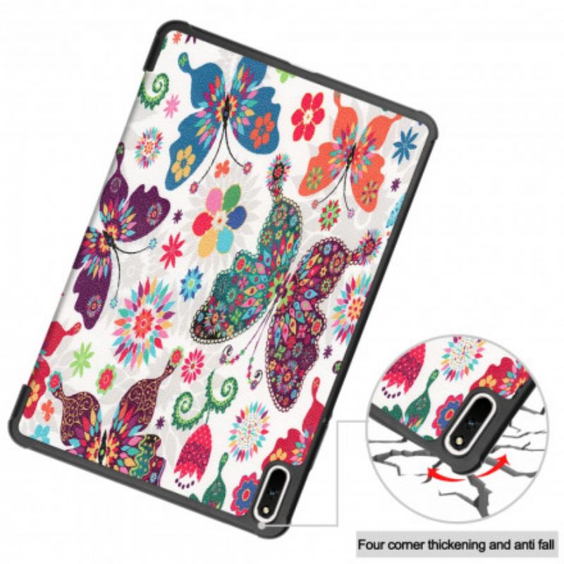 Capa De Celular Para Huawei MatePad 11 (2021) Borboletas E Flores Retrô