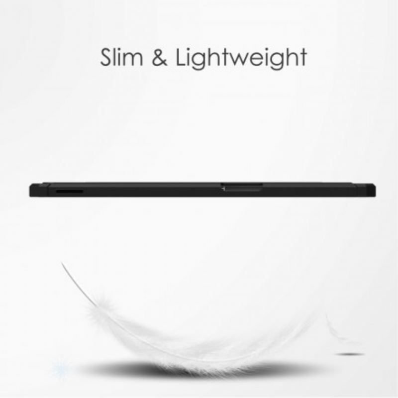 Capa De Celular Para Huawei MatePad 11 (2021) Couro Falso E Costas Transparentes