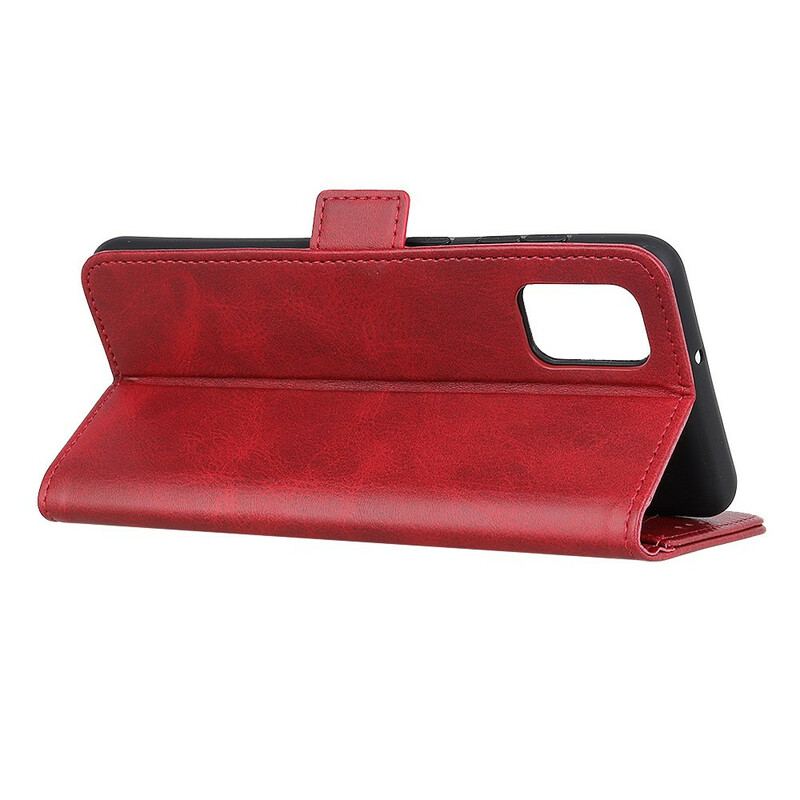 Capa De Couro Para Realme C11 Flip Aba Dupla