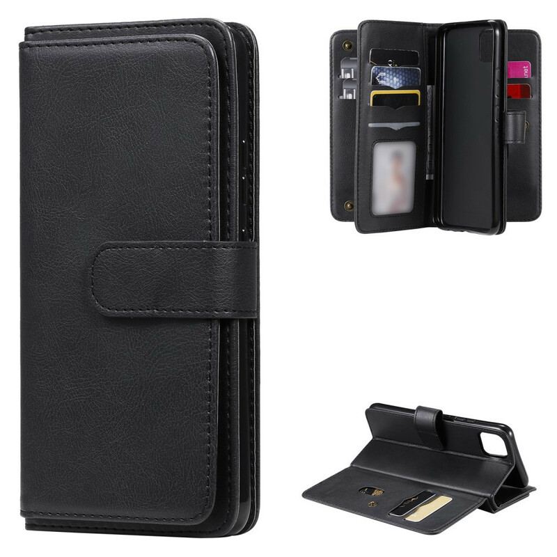 Capa Folio Para Realme C11 Titular De Cartão Multifuncional Para 10