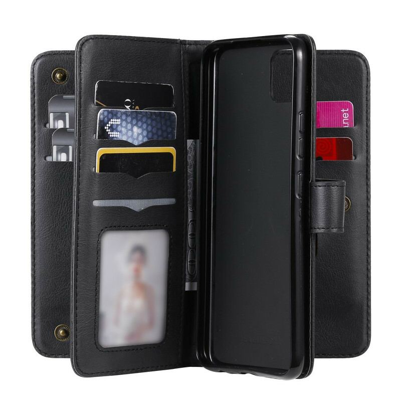 Capa Folio Para Realme C11 Titular De Cartão Multifuncional Para 10