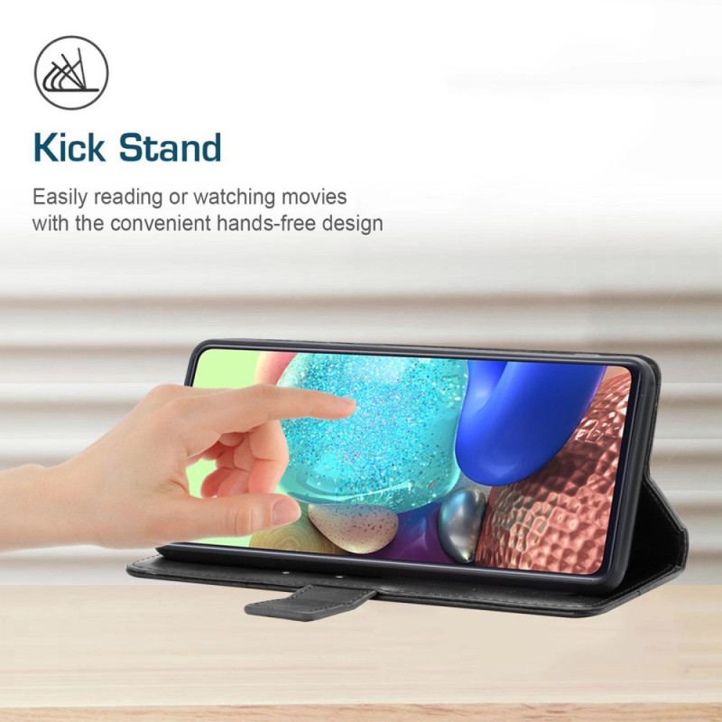 Capa Flip Para Realme C30 De Cordão Corda Y Linhas