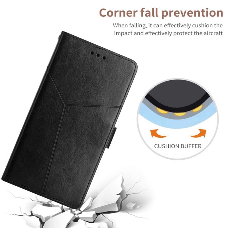Capa Flip Para Realme C30 De Cordão Corda Y Linhas