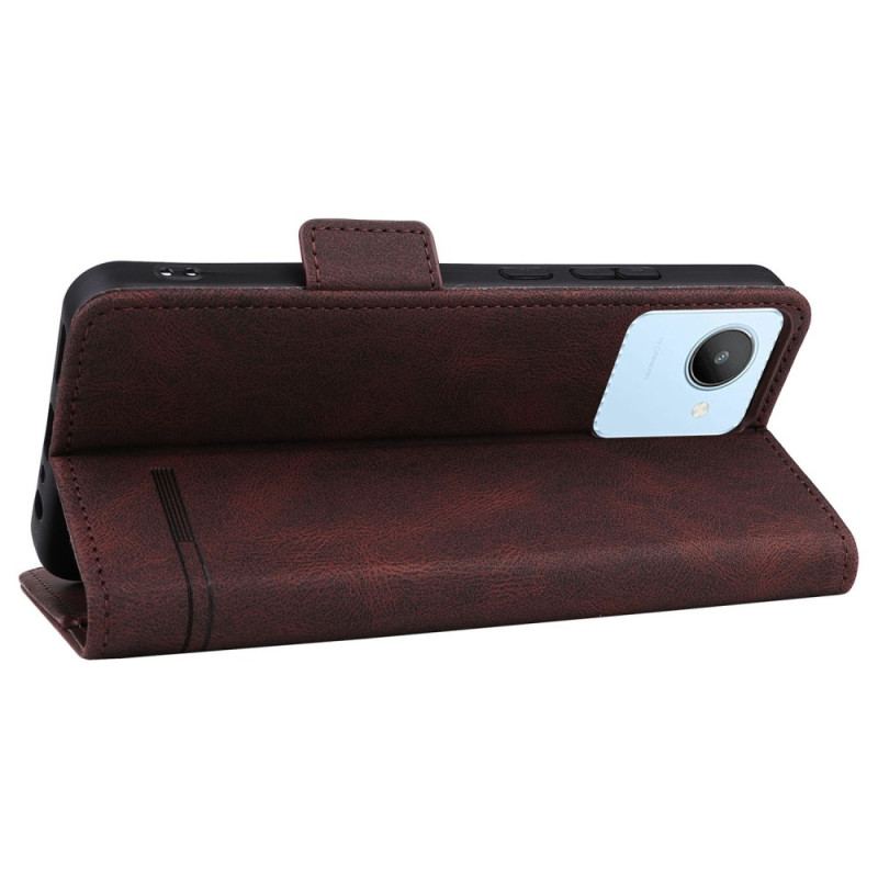 Capa Flip Para Realme C30 Decoração De Ferragens