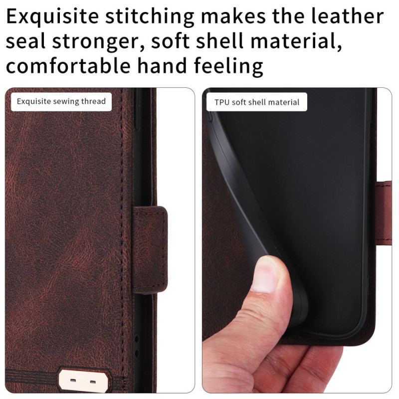 Capa Flip Para Realme C30 Decoração De Ferragens