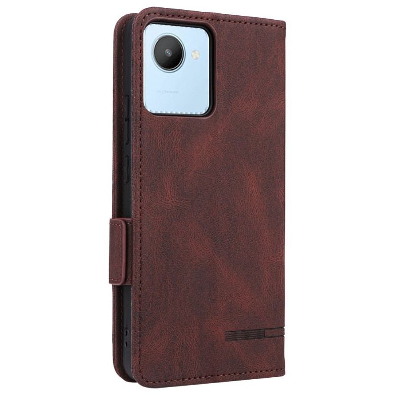 Capa Flip Para Realme C30 Decoração De Ferragens