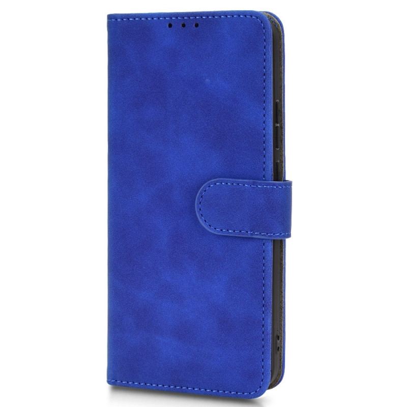 Capa Folio Para Realme C30 De Cordão Alça De Costura Visível Ao Toque Da Pele