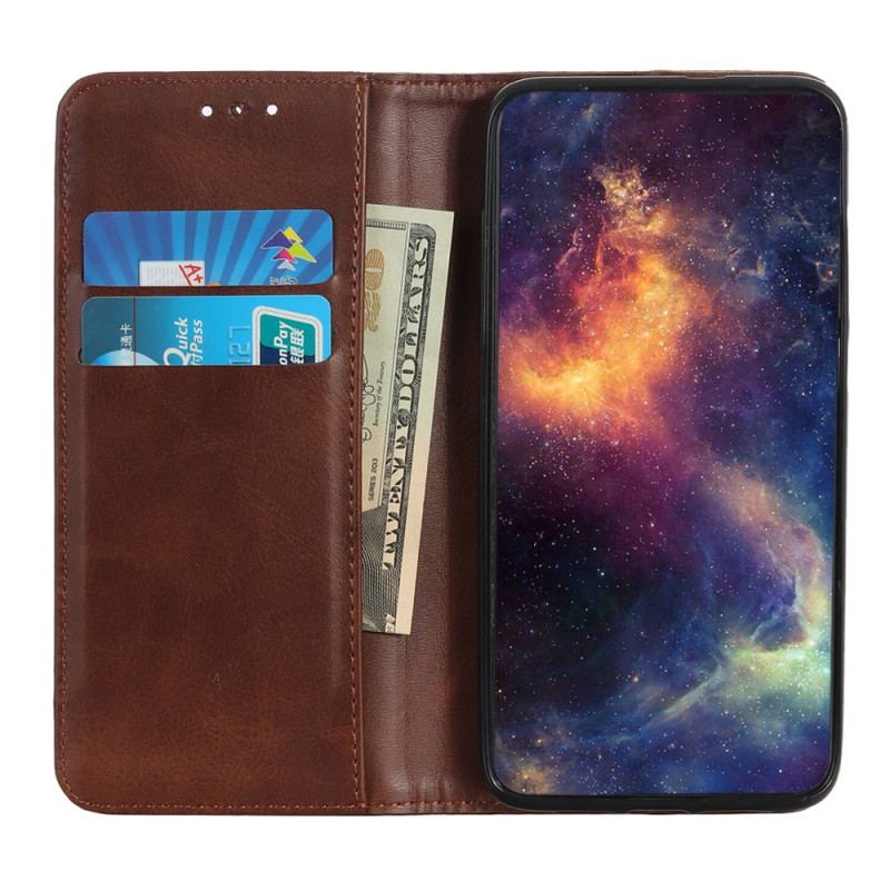 Capa De Celular Para Xiaomi Redmi 10C Flip Couro Rachado