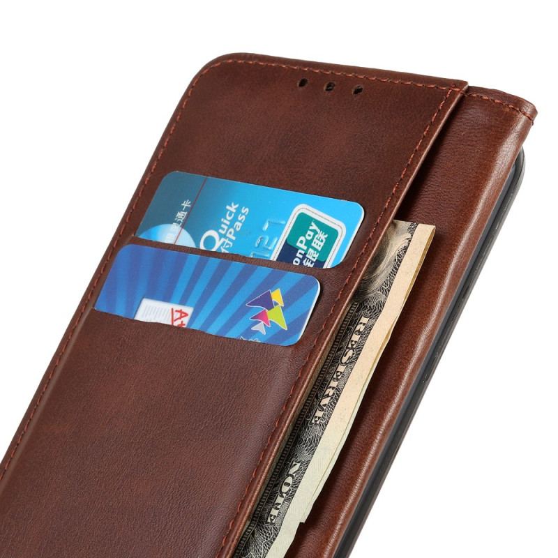 Capa De Celular Para Xiaomi Redmi 10C Flip Couro Rachado