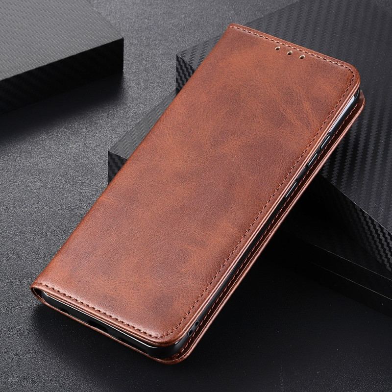 Capa De Celular Para Xiaomi Redmi 10C Flip Couro Rachado