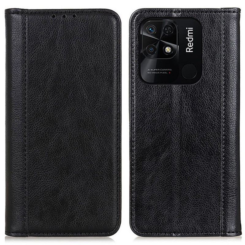 Capa De Celular Para Xiaomi Redmi 10C Flip Couro Rachado Versão Colorida
