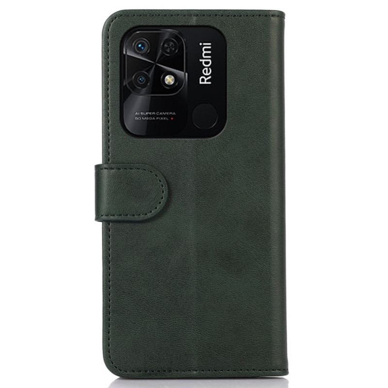 Capa De Couro Para Xiaomi Redmi 10C Sobriedade