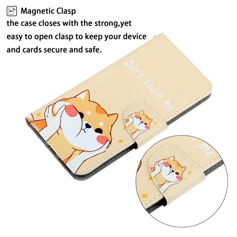 Capa Em Pele Para Xiaomi Redmi 10C Não Me Toque