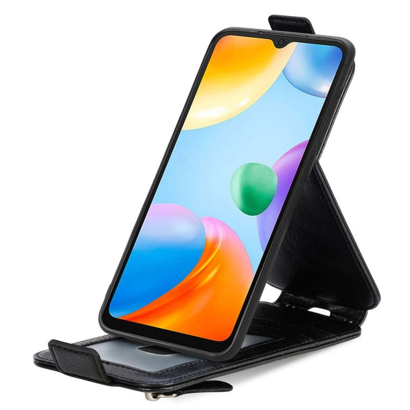 Capa Em Pele Para Xiaomi Redmi 10C Capa Tipo Carteira Flip Flip Vertical Com Carteira