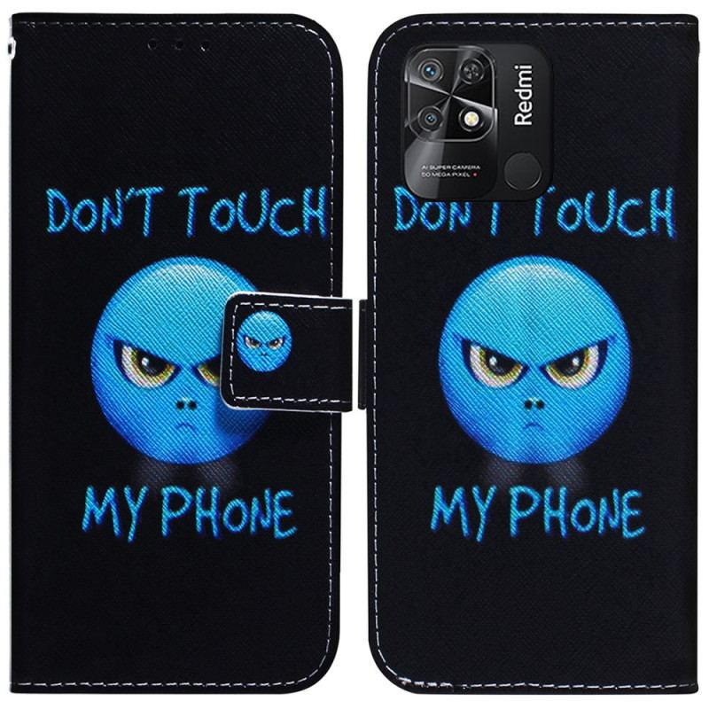 Capa Flip Para Xiaomi Redmi 10C Emoji Telefone