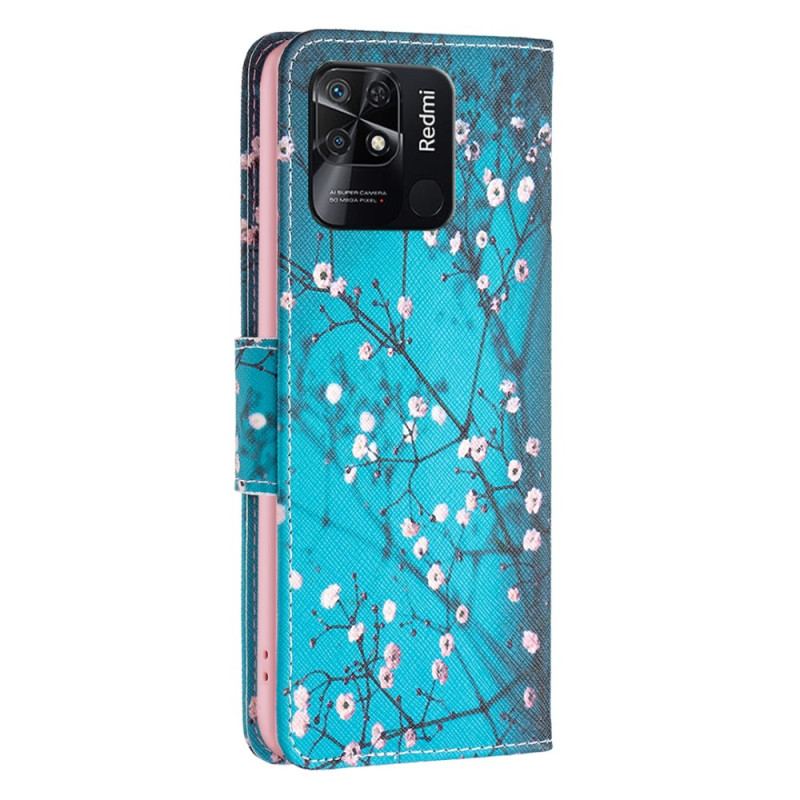 Capa Flip Para Xiaomi Redmi 10C Ramos Floridos