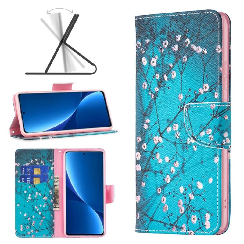 Capa Flip Para Xiaomi Redmi 10C Ramos Floridos