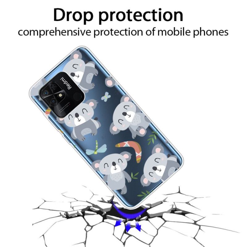 Capa Para Xiaomi Redmi 10C Coalas Múltiplos Sem Costura