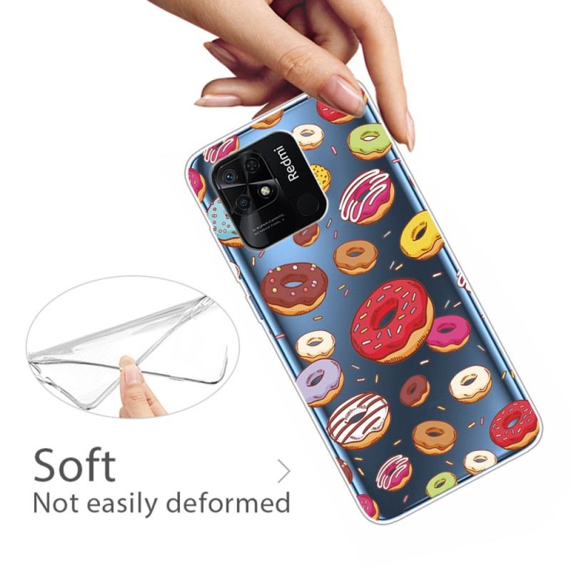 Capa Para Xiaomi Redmi 10C Donuts Múltiplos