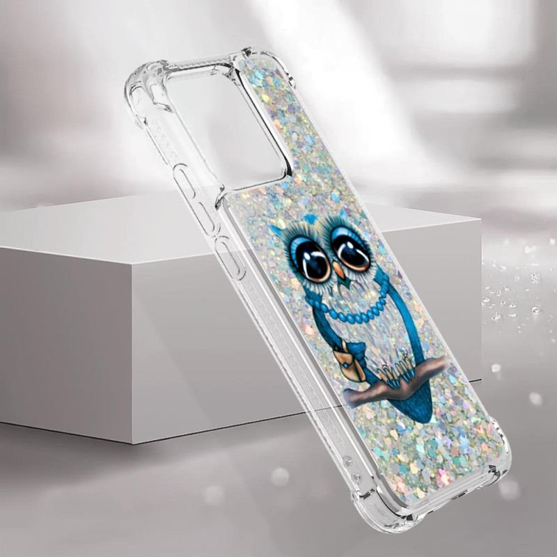 Capa Para Xiaomi Redmi 10C Lantejoulas Miss Coruja