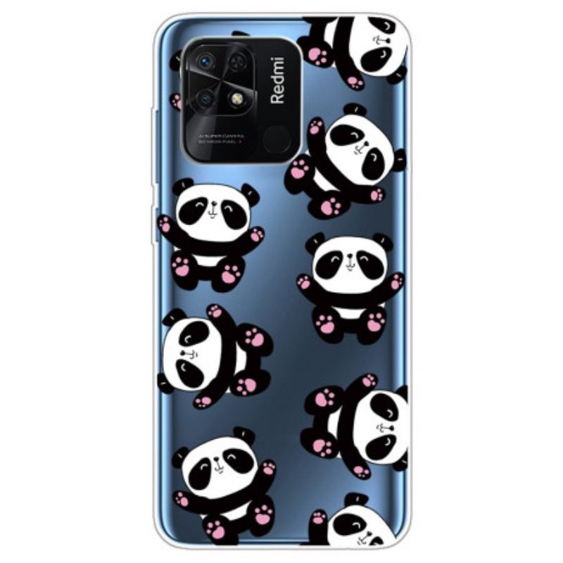 Capa Para Xiaomi Redmi 10C Múltiplos Pandas Sem Costura