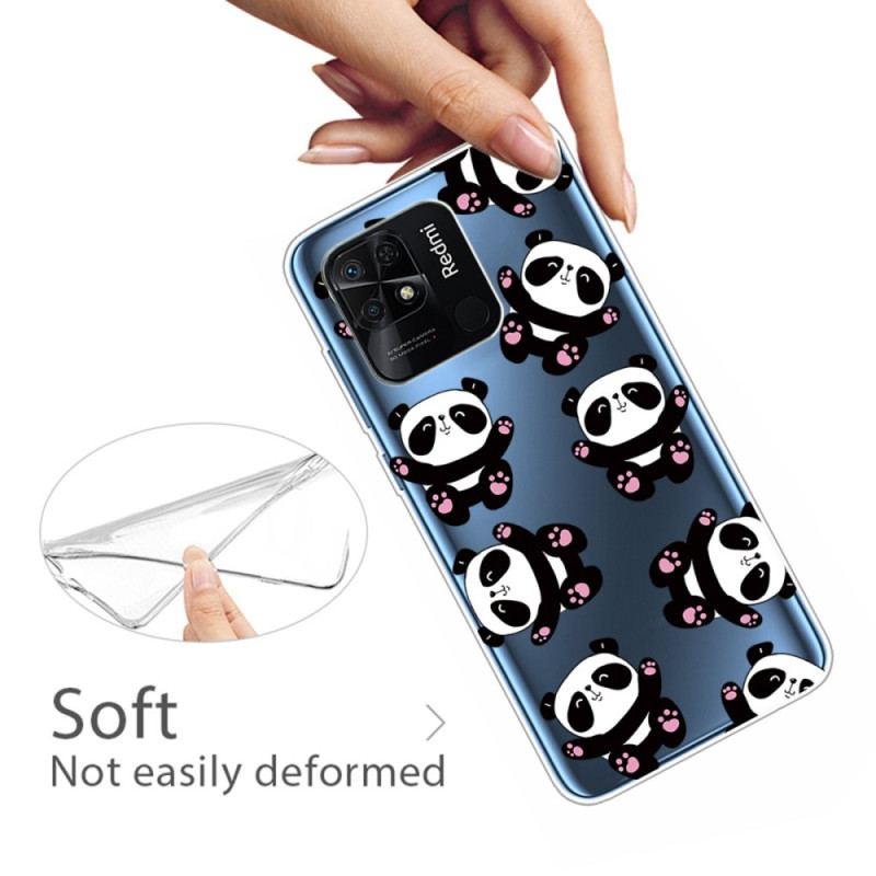 Capa Para Xiaomi Redmi 10C Múltiplos Pandas Sem Costura