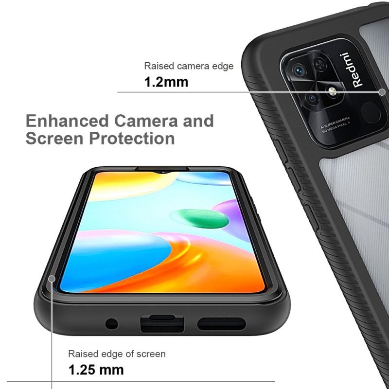 Capa Para Xiaomi Redmi 10C Pára-choques De Estrutura Híbrida