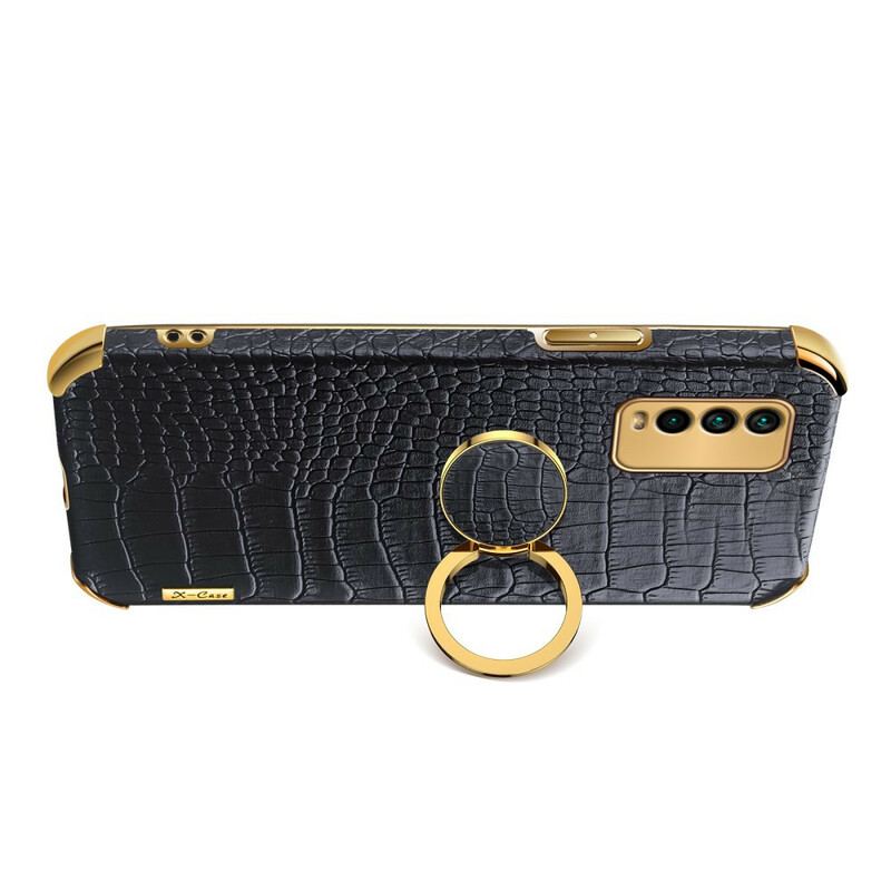 Capa De Celular Para Xiaomi Redmi 9T Efeito Pele De Crocodilo X-case
