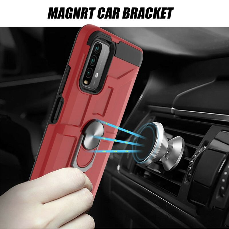 Capa Para Xiaomi Redmi 9T Anel De Suporte Metálico