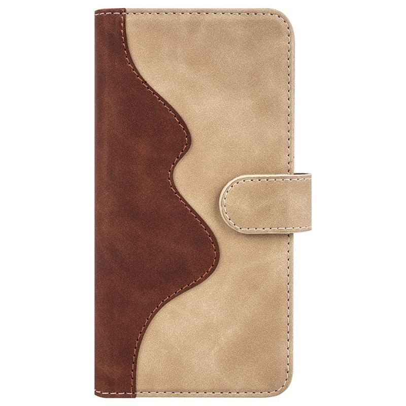Capa De Couro Para Vivo Y35 Estilo De Couro Ondulado