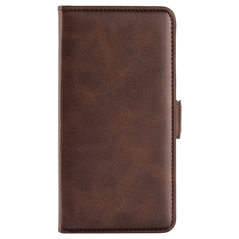 Capa De Couro Para Vivo Y35 Fecho Duplo