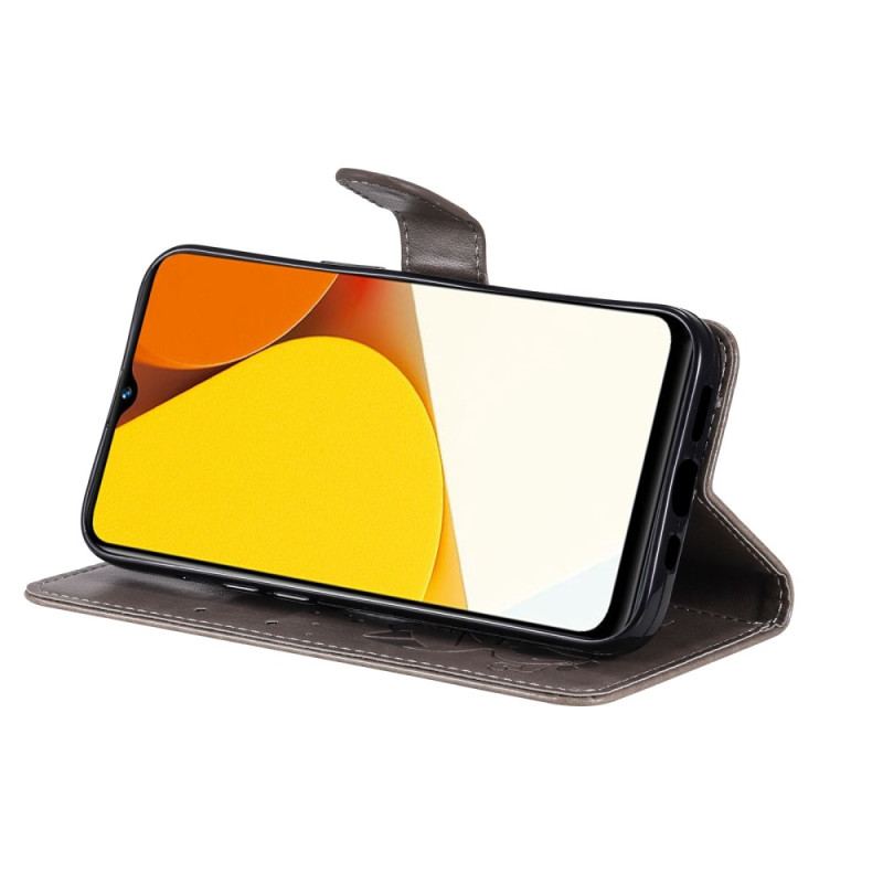 Capa Flip Para Vivo Y35 De Cordão Gato E Abelha Com Cordão