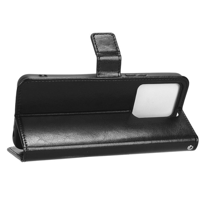 Capa Flip Para Vivo Y35 Couro Sintético